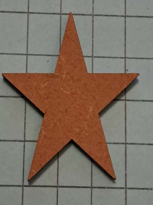 Wooden embellishments - Star A