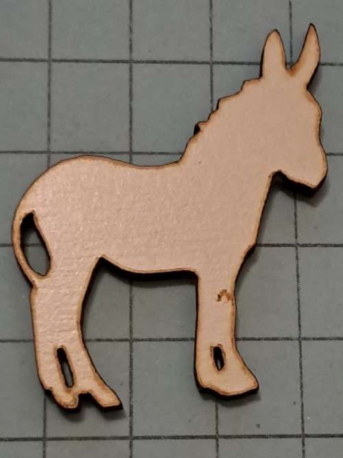 Wooden embellishments - Donkey