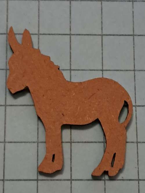 Wooden embellishments - Donkey