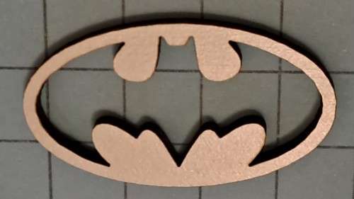 Wooden embellishments - Bat sign a