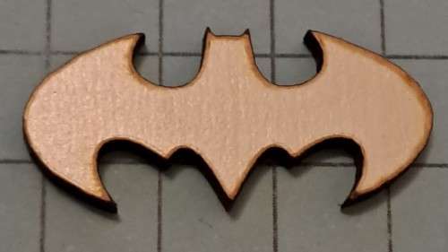 Wooden embellishments - Bat sign B