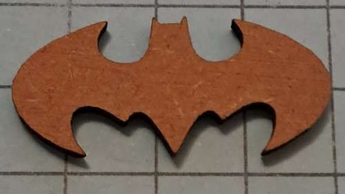 Wooden embellishments - Bat sign B