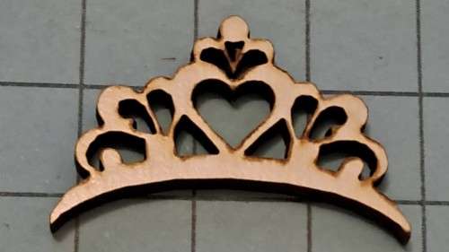 Wooden embellishments - Crown