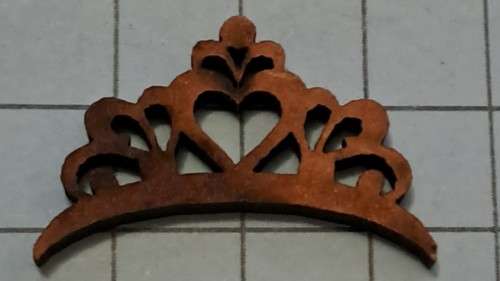 Wooden embellishments - Crown
