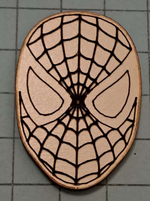 Wooden embellishments - Spiderman