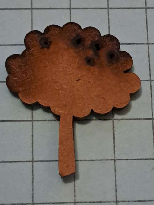 Wooden embellishments - tree A
