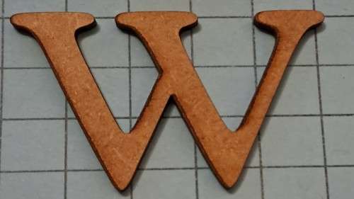 Wooden embellishments - W