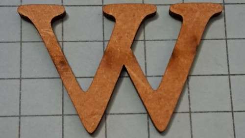 Wooden embellishments - W