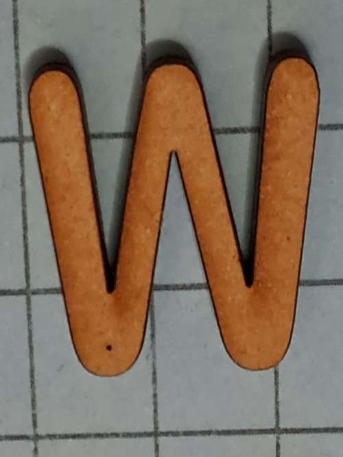 Wooden embellishments - small W/M