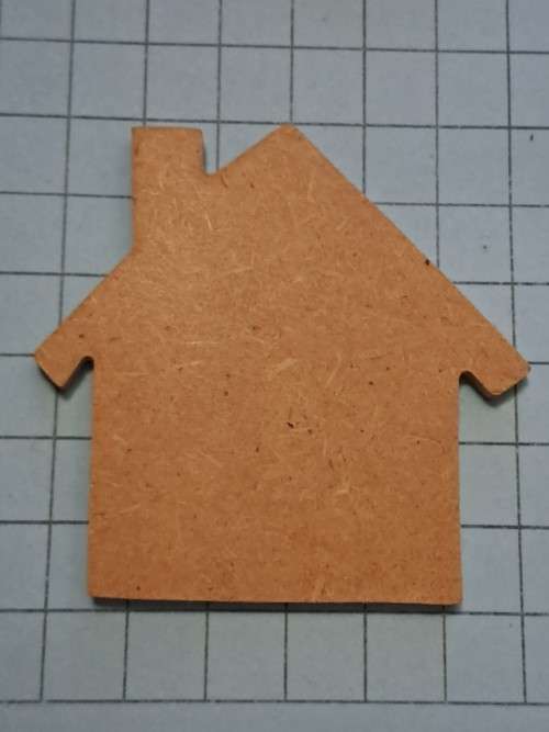 Wooden embellishments - house