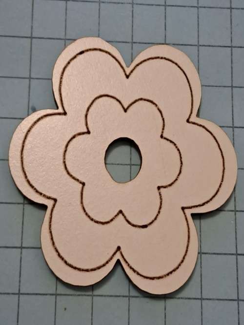 Wooden embellishments - flower A