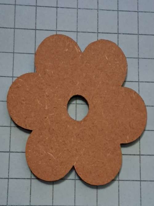 Wooden embellishments - flower A