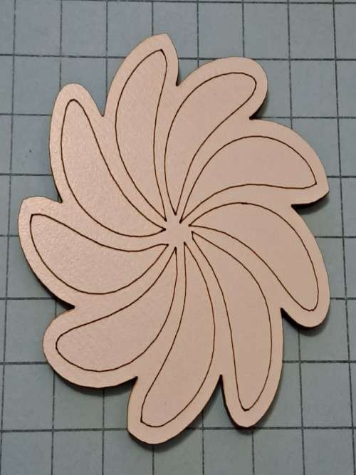 Wooden embellishments - flower B