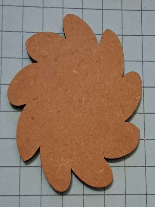Wooden embellishments - flower B