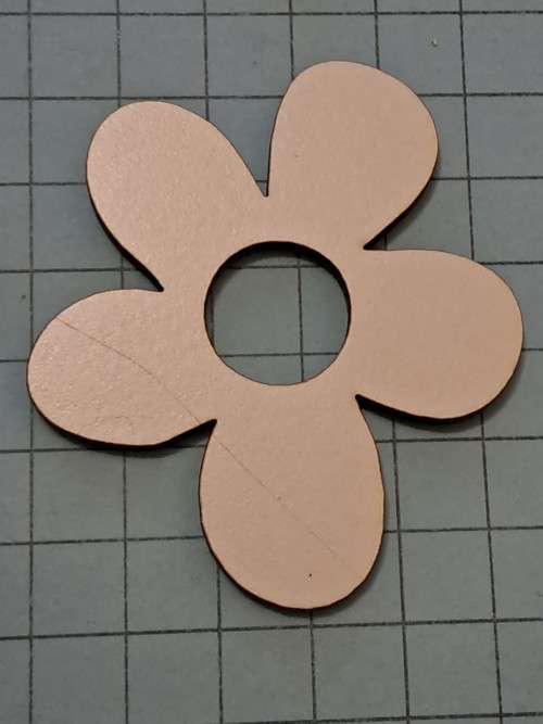 Wooden embellishments - flower D