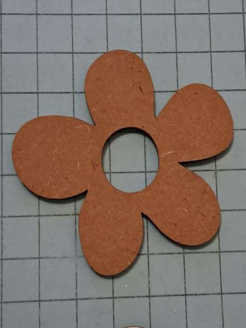 Wooden embellishments - flower D