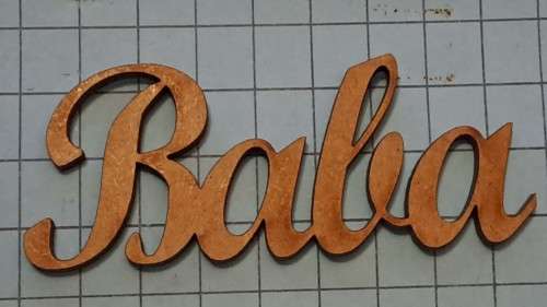 Wooden embellishments - `Baba`