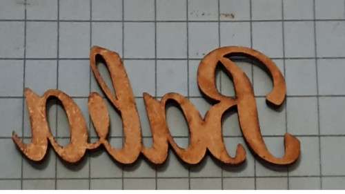 Wooden embellishments - `Baba`