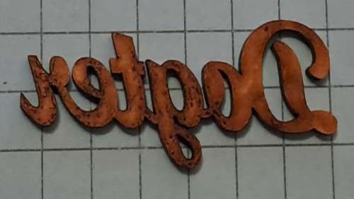 Wooden embellishments - `Dogter`