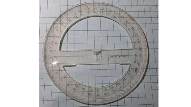 Protractor - +/- 15cm -  360 degrees