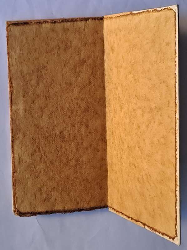 Unused - A6 note book - 23 pages - textured handmade  paper