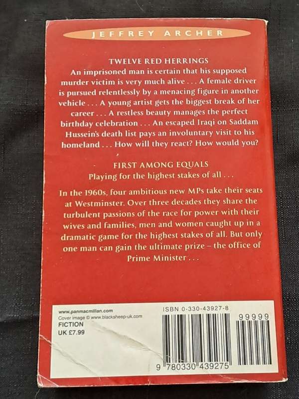 Jeffrey Archer omnibus - Twelve red herrings/First among equals - paperback/softcover - pages +300