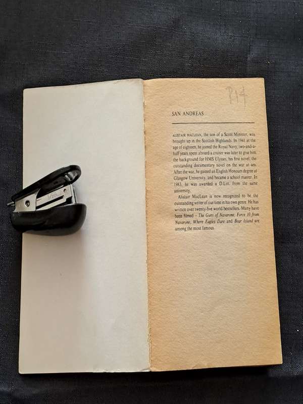 Alistair Maclean -  San Andreas -  paperback/softcover - pages  286