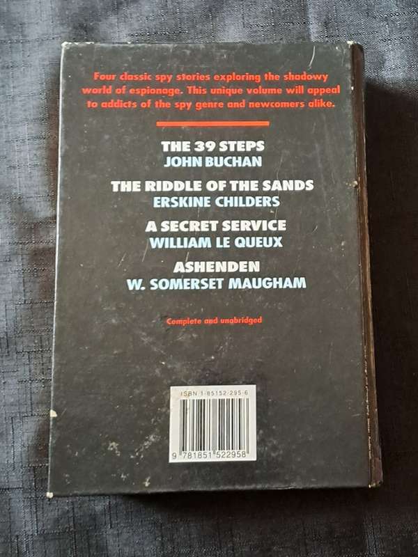 4 Different Authors - Complete and Unabridged - Spies and secret agents -  hardcover - pages 534