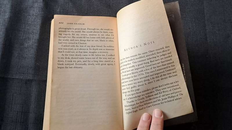 John Grisham - The last juror  - paperback/softcover - pages 486