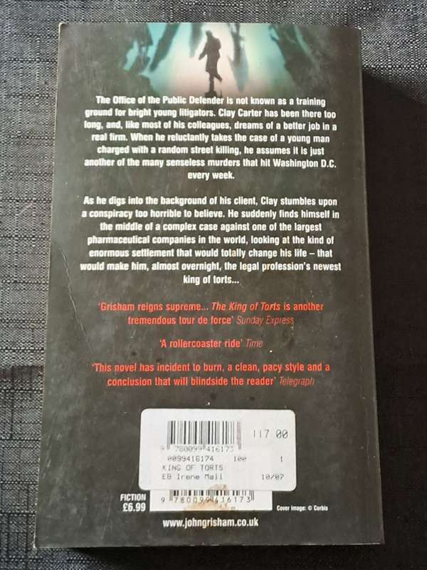 John Grisham - The King of Torts  - paperback/softcover - pages  490
