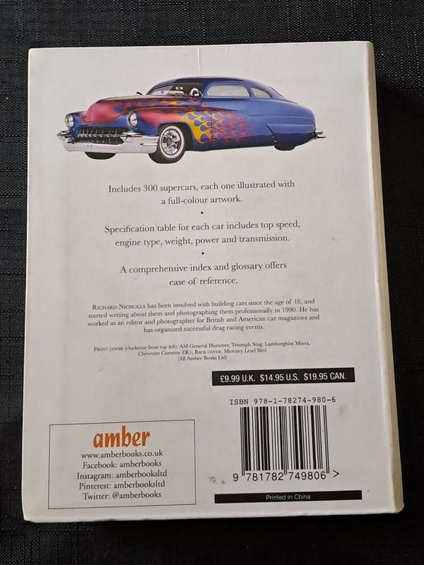 Richard Nicholls  - Classic supercars -  Mini encyclopedia  - paperback/softcover - pages 320