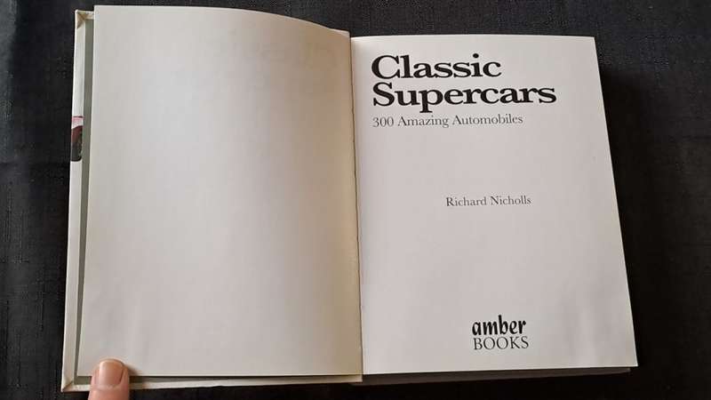 Richard Nicholls  - Classic supercars -  Mini encyclopedia  - paperback/softcover - pages 320