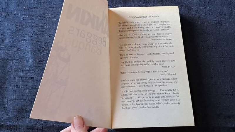 Ian Rankin  - Beggars banquet - paperback/softcover - pages 376