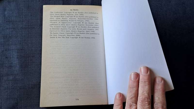 Ian Rankin  - Beggars banquet - paperback/softcover - pages 376