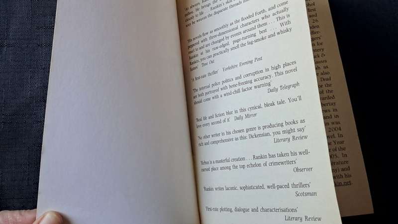 Ian Rankin  - Witch hunt - paperback/softcover - pages 446
