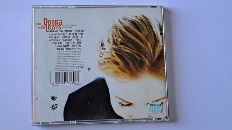 CD  Donna Lewis -  Now in a minute  -  1996