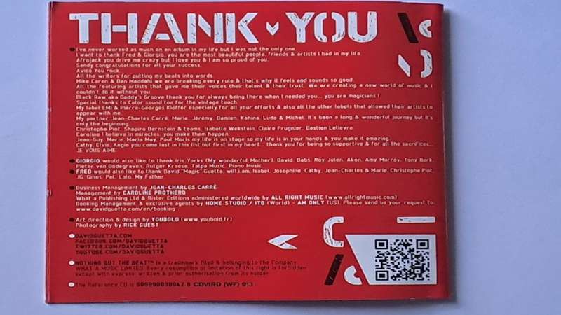 Double CD -  David Guetta  - Nothing but the beat - 2011