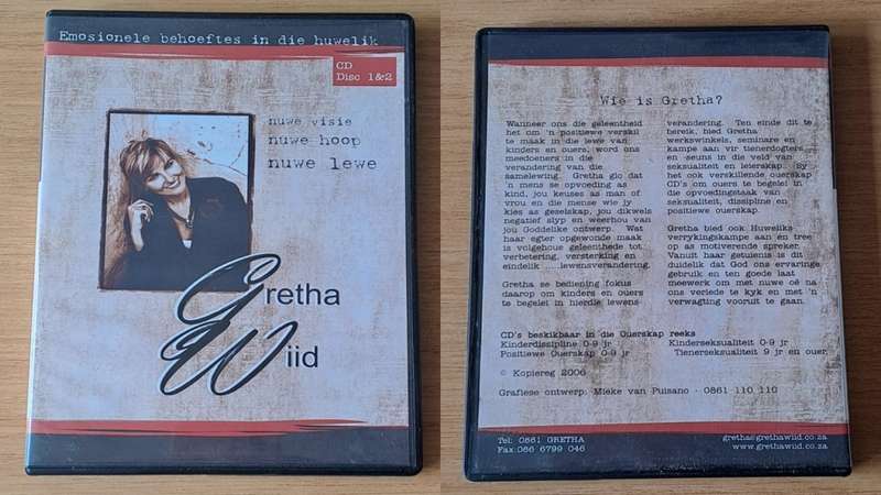 2 Disk CD : Gretha Wiid - Emosionele behoeftes in die huwelik