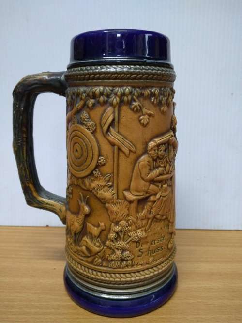 Vintage #3235 `The First Shot` German Stein