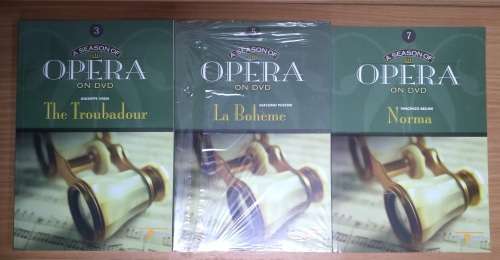 A Season of Opera on DVD (incomplete) Collection of Books, DVDs not included
