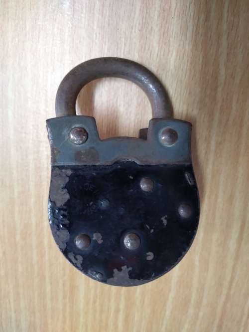 Antique 2 TOUR Padlock with Key