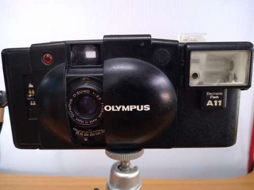 Olympus XA2 with A11 Electronic Flash