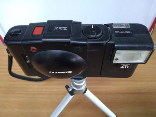 Olympus XA2 with A11 Electronic Flash