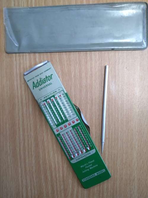 Vintage Addiator Universal Pocket Adding Machine