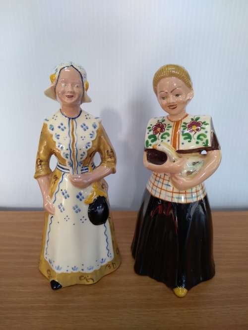Vintage Zenith Bols Decanter x 2 - `Friesland` and `Spakenburg`