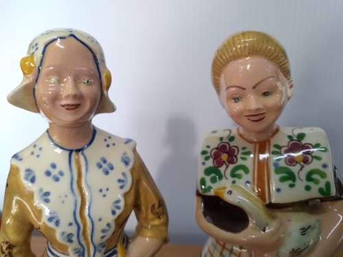 Vintage Zenith Bols Decanter x 2 - `Friesland` and `Spakenburg`