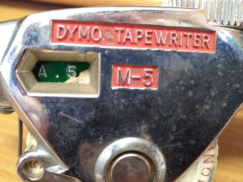 Vintage Dymo Tapewriter M-5