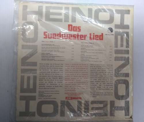 Das Suedwester Lied - Heino LP
