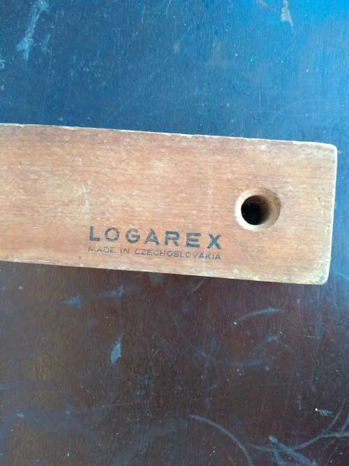 Vintage Logarex 60cm Wood and Brass Spirit Level (as collectors item - see description)