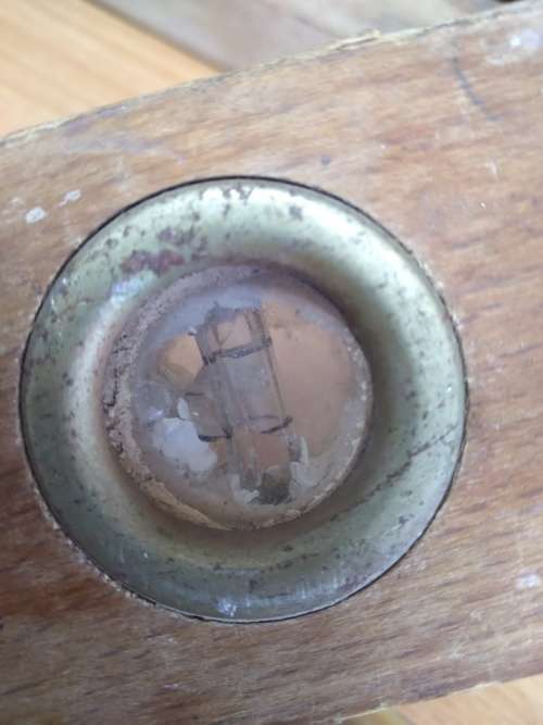Vintage Logarex 60cm Wood and Brass Spirit Level (as collectors item - see description)